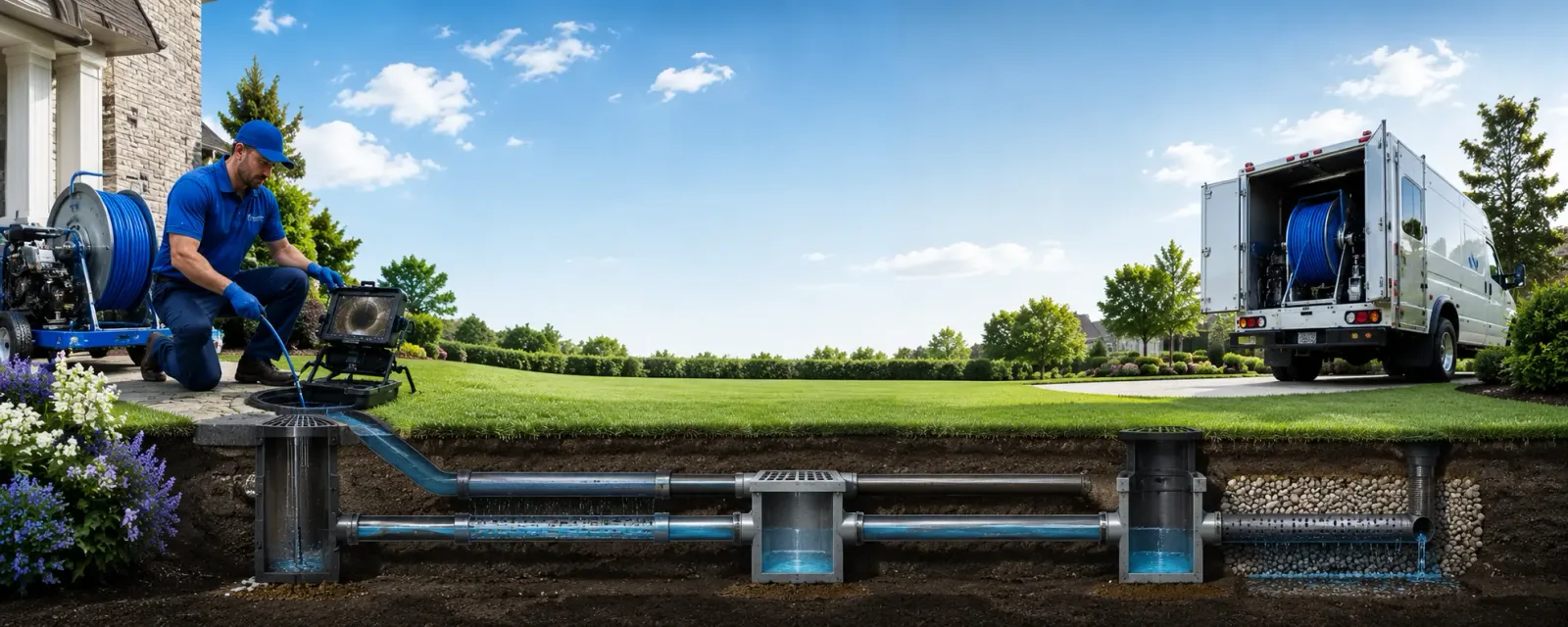 Outdoor drain cleaning information for Harris, IA